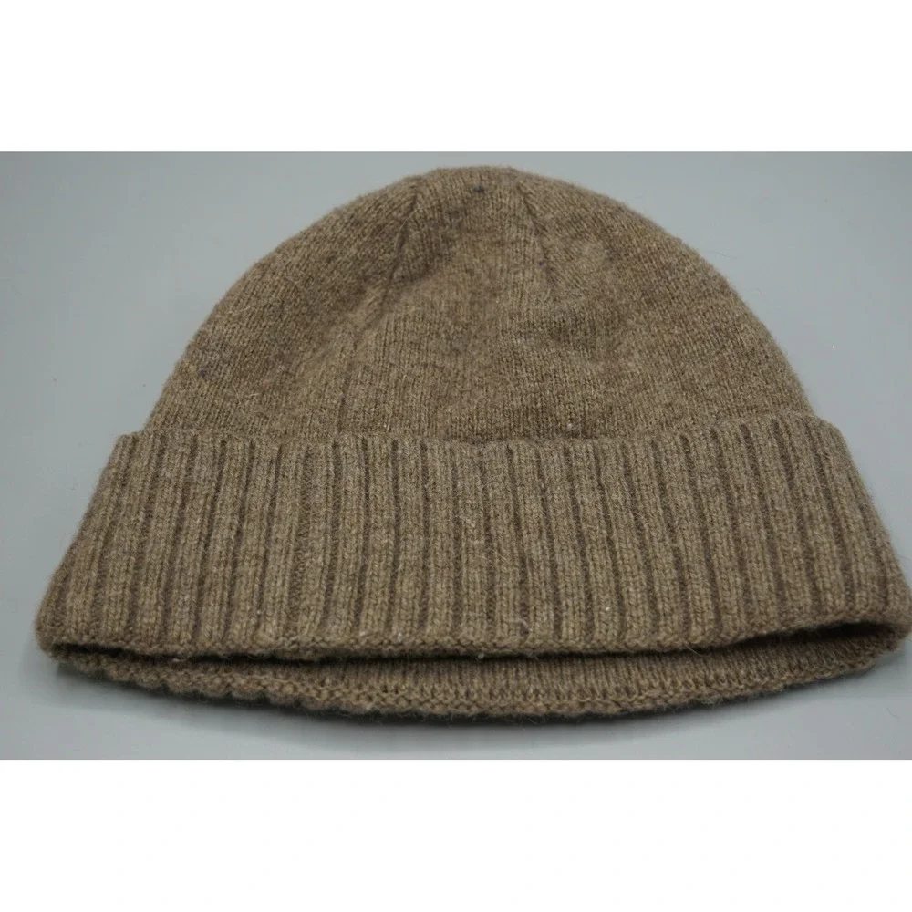 Patagonia Brodeo Beanie Brown Recycled Wool Blend Trout Patch Hat